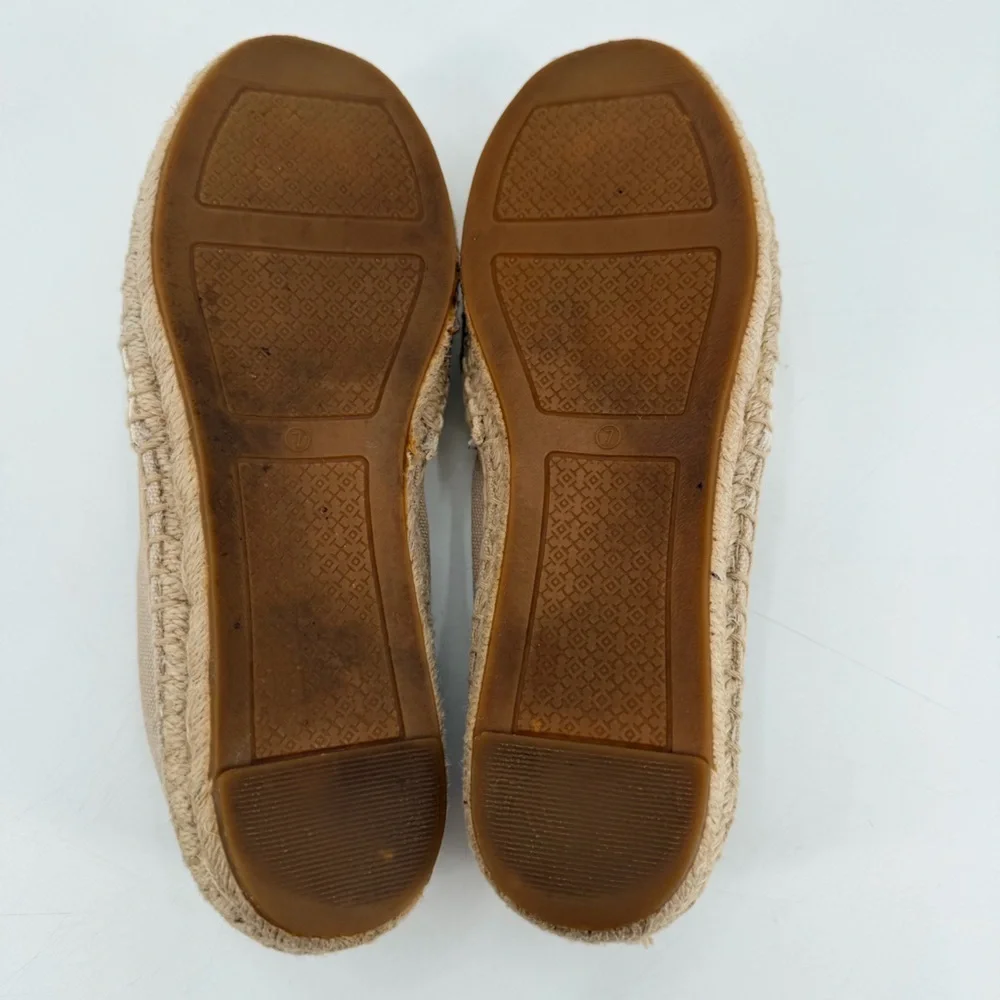 Tory Burch Espadrille Flats Shoes Size 7 FLAWS
